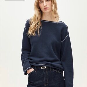 J. Crew Navy Blue Crew Neck Sweater